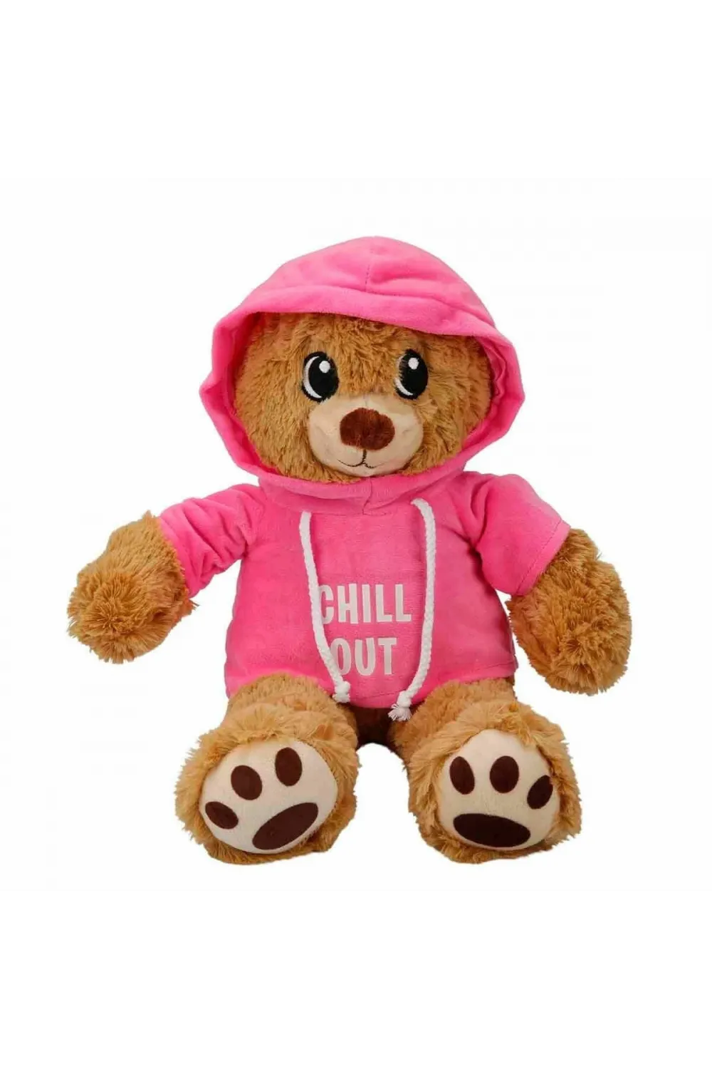 3192 Kapüşonlu Peluş Ayı 30 cm -Sunman