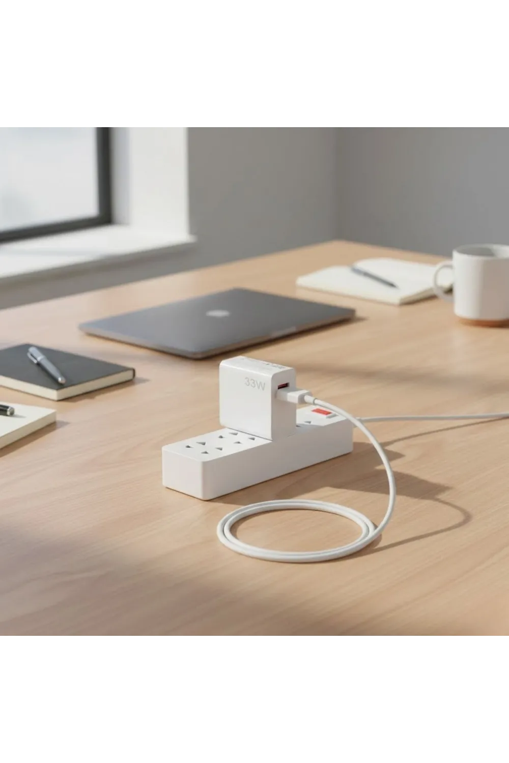 33w Hızlı Şarj Adaptörü – Type-c Kablolu, Usb Çıkışlı, Akıllı Şarj Destekli Duvar Tipi Şarj Cihazı