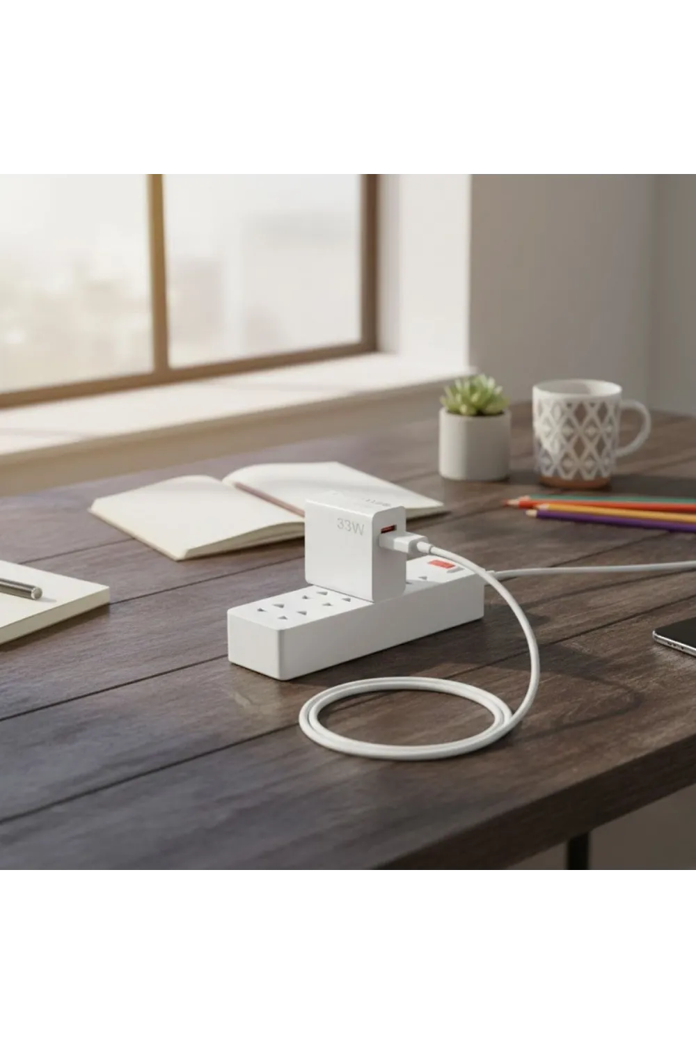 33w Hızlı Şarj Adaptörü – Type-c Kablolu, Usb Çıkışlı, Akıllı Şarj Destekli Duvar Tipi Şarj Cihazı
