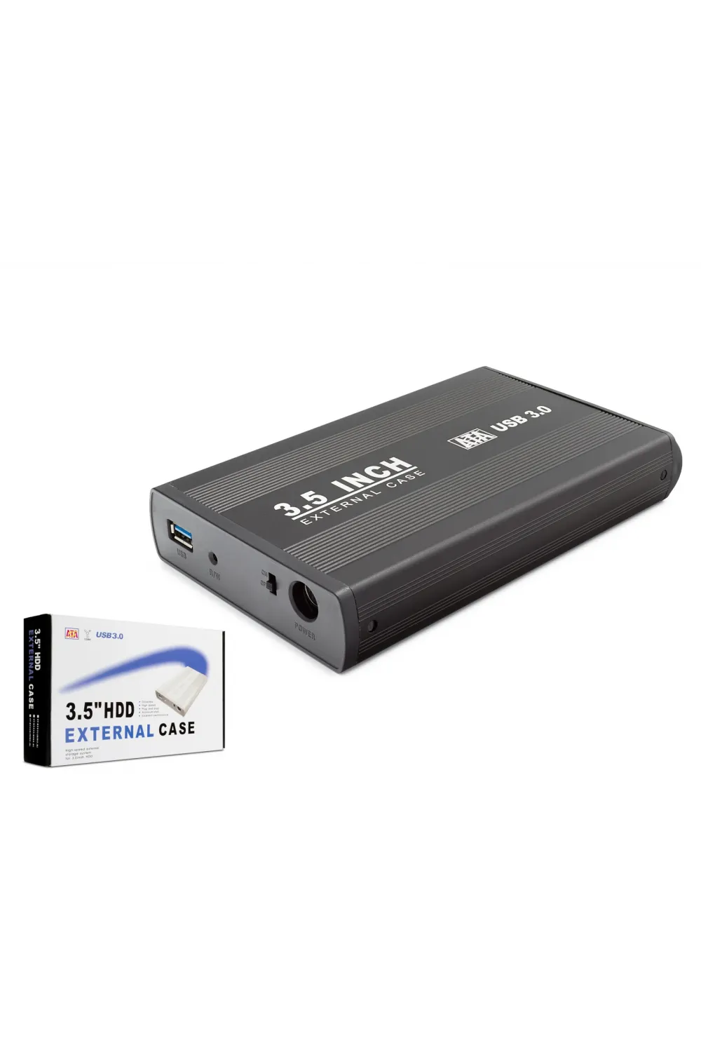 3.5 Inç Sata Hdd Harici Disk Kutusu Usb 3.0 - Siyah HDX1756