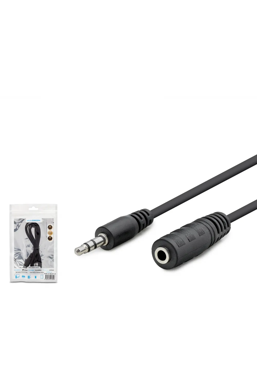 3.5 Mm Aux Uzatma Kablosu 1.2 M - Siyah HDX1004