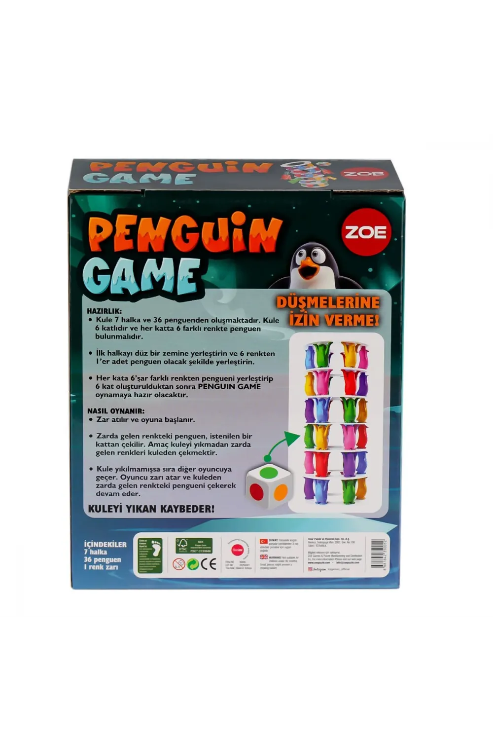 35005 Zoe Penguin Tower Denge Oyunu