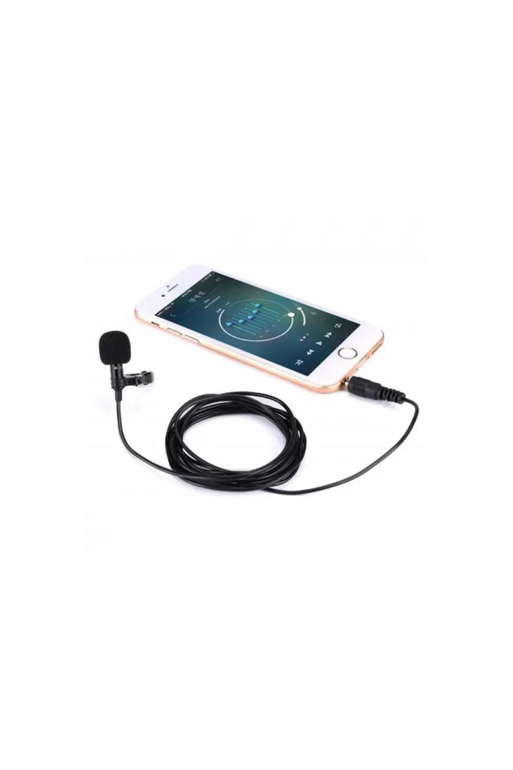 3.5mm Jak 1.5 Metre Double Mikrofon - Siyah