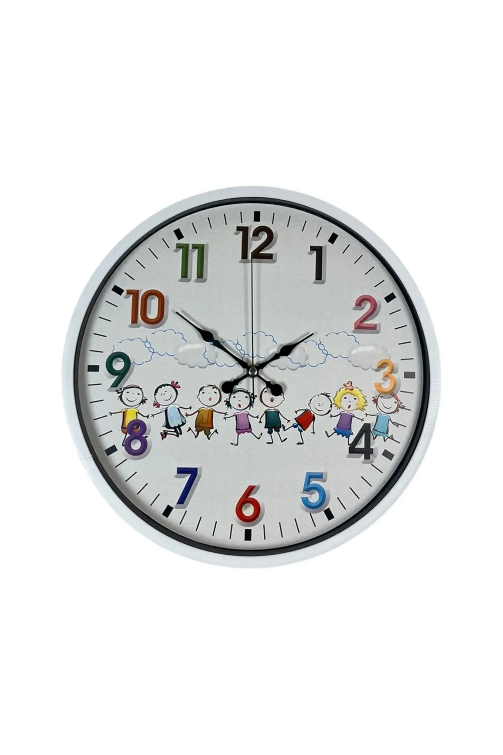 36 Cm Beyaz Çocuk Odası Duvar Saati