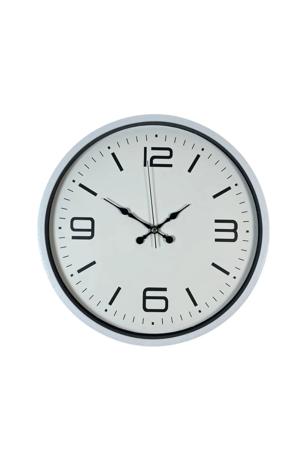 36 Cm Beyaz Modern Dekoratif Duvar Saati