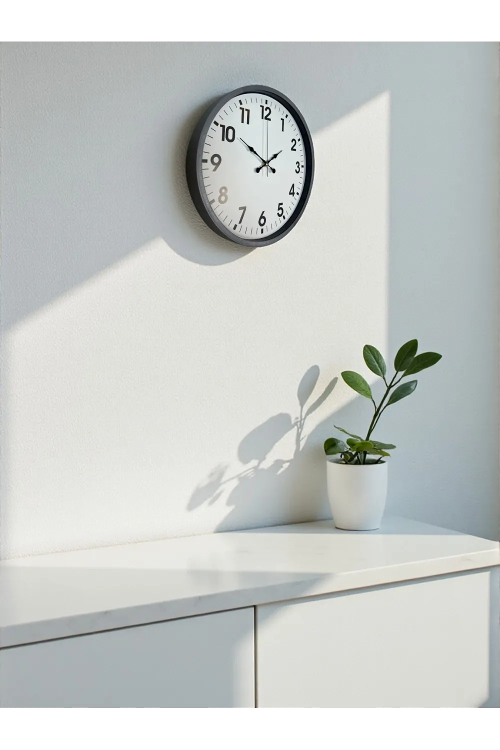 36 Cm Gri Standart Dekoratif Duvar Saati