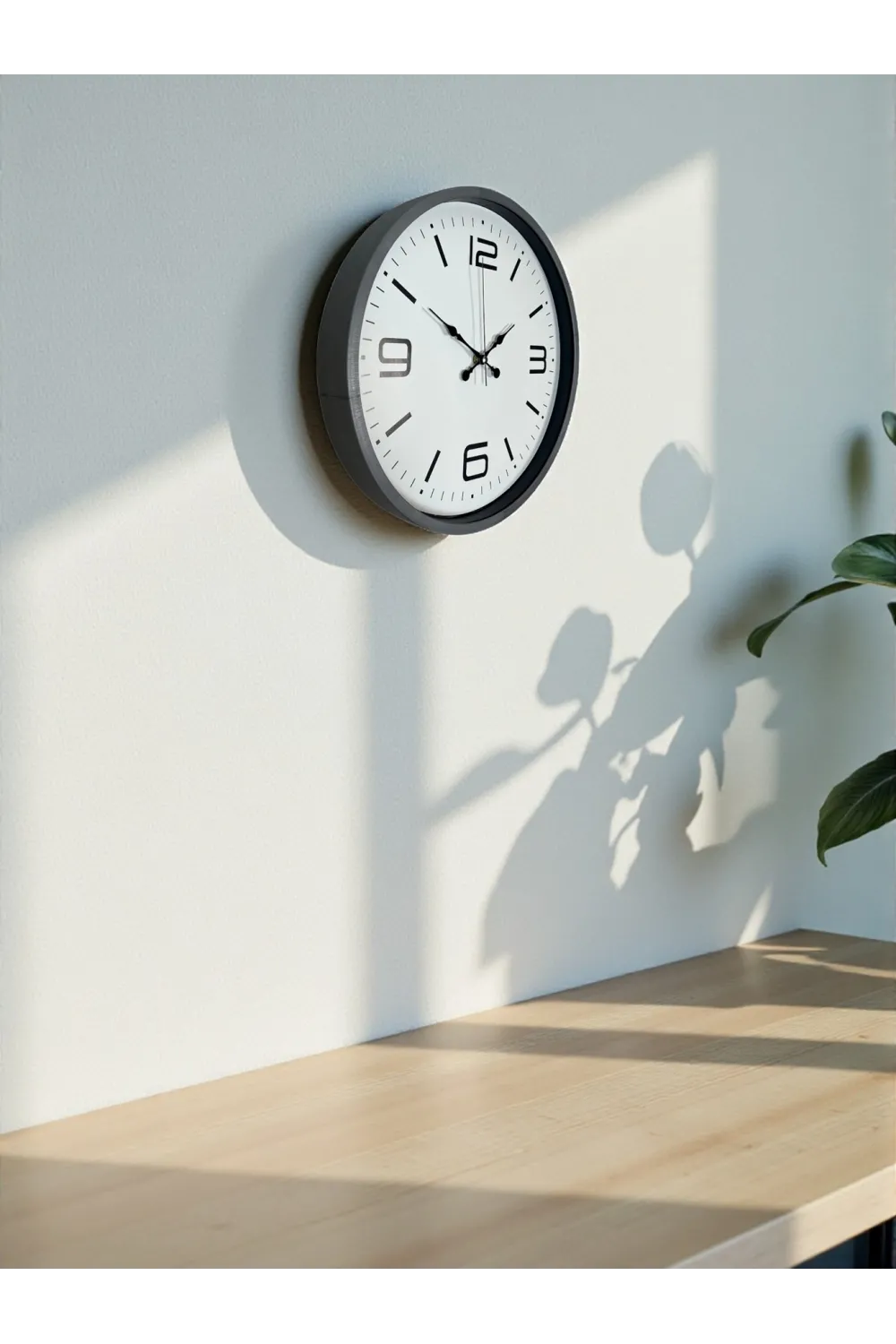36 Cm Gri Standart Dekoratif Duvar Saati