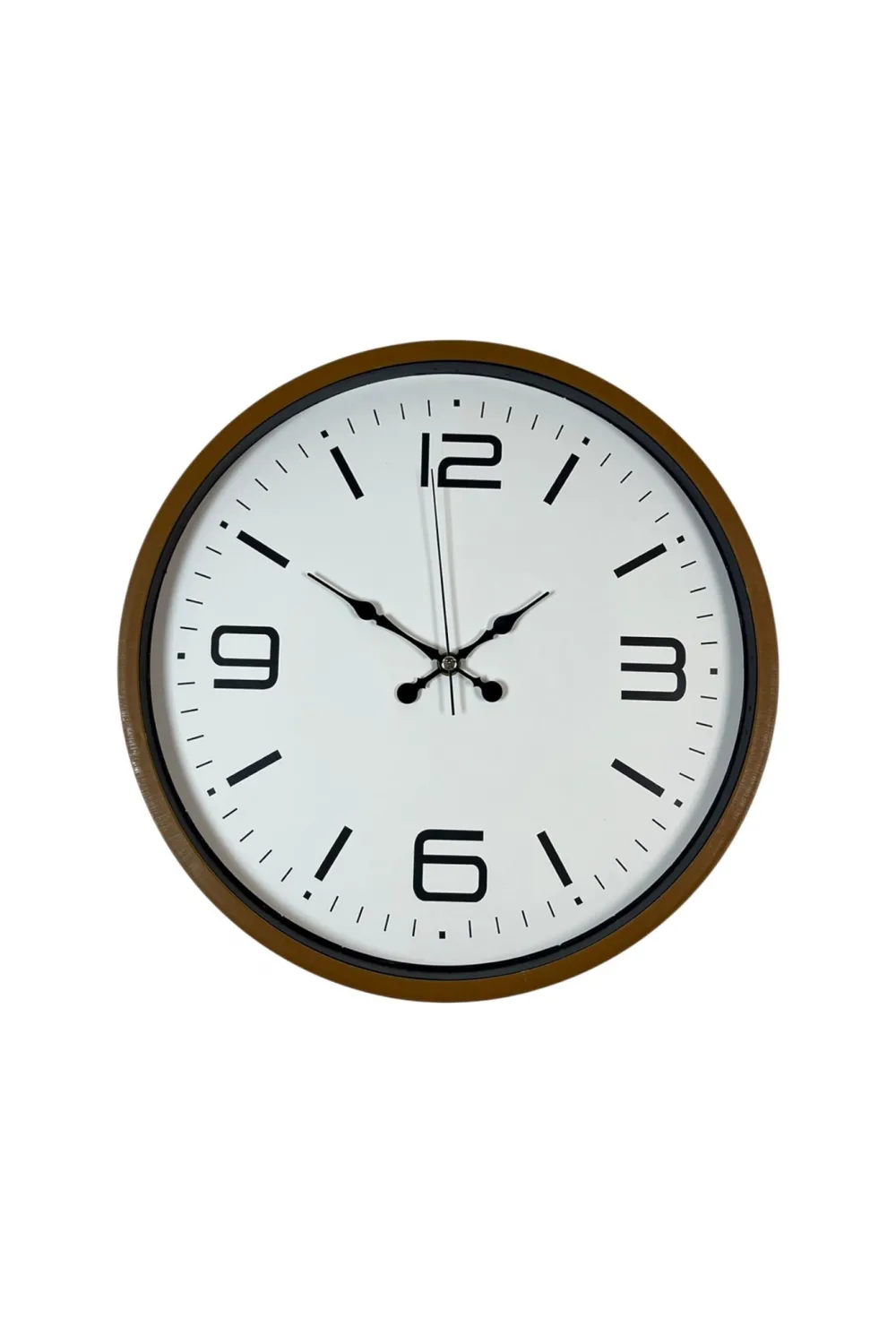 36 Cm Kahverengi Modern Dekoratif Duvar Saati