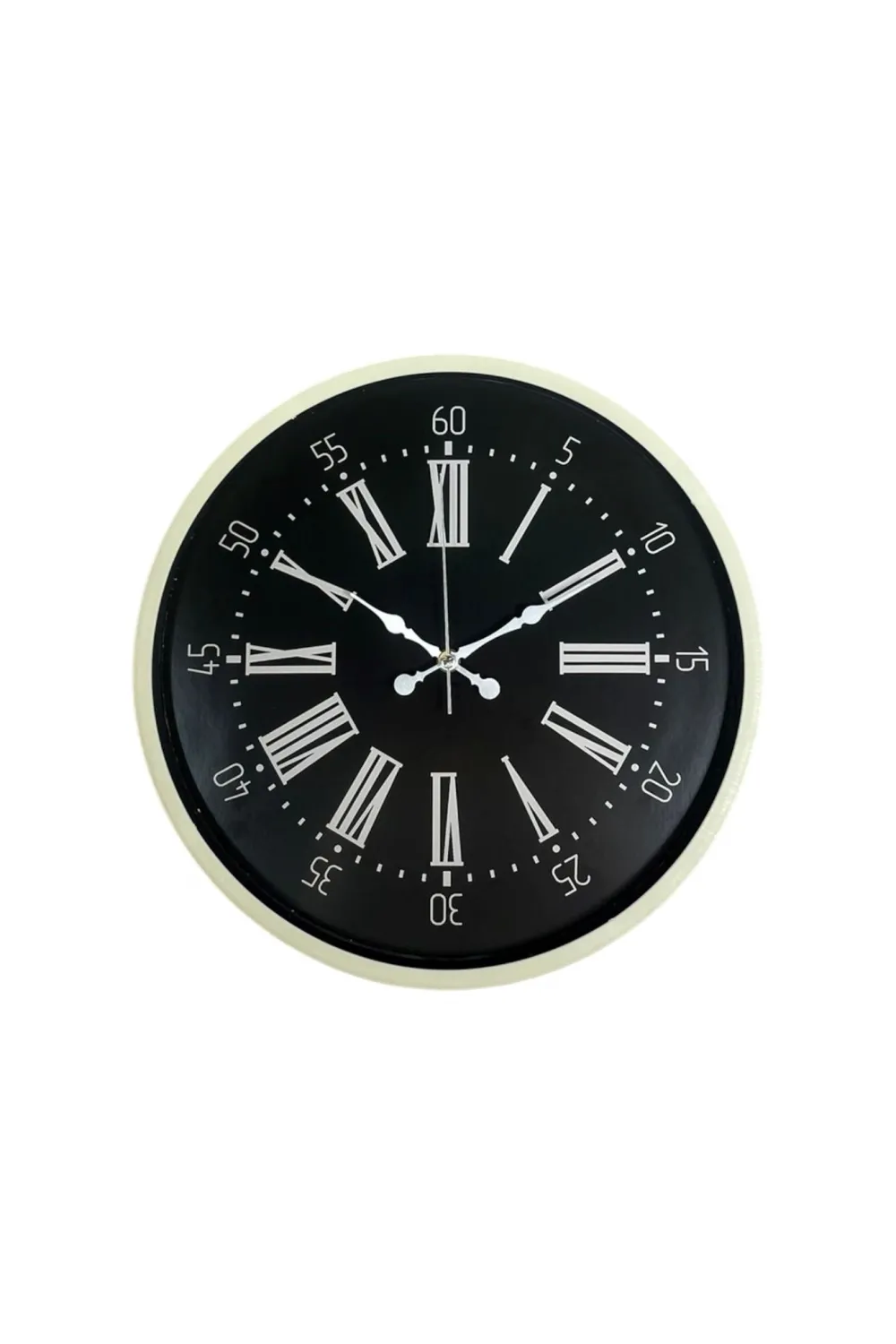 36 Cm Krem Modern Duvar Saati