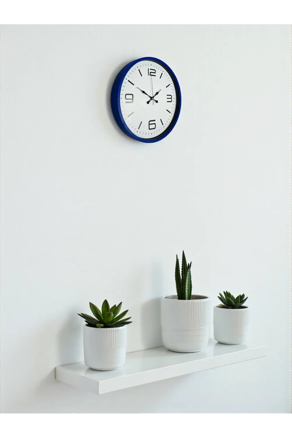 36 Cm Lacivert Modern Dekoratif Duvar Saati