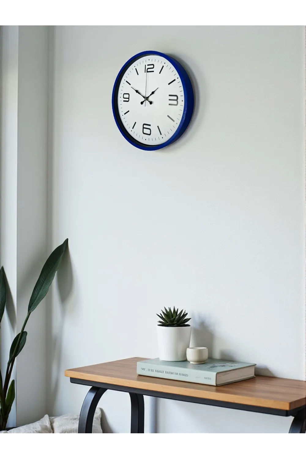 36 Cm Lacivert Modern Dekoratif Duvar Saati