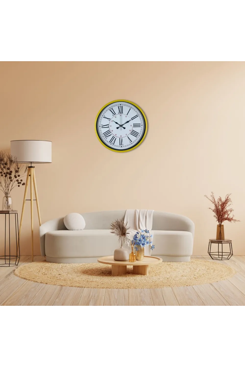 36 Cm Sarı Standart Duvar Saati