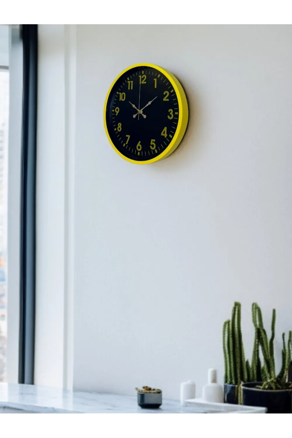 36 Cm Sarı Standart Duvar Saati