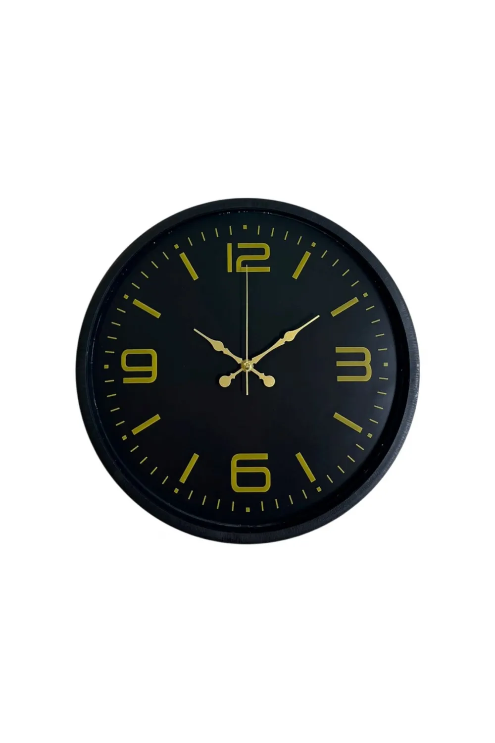 36 Cm Siyah Modern Duvar Saati
