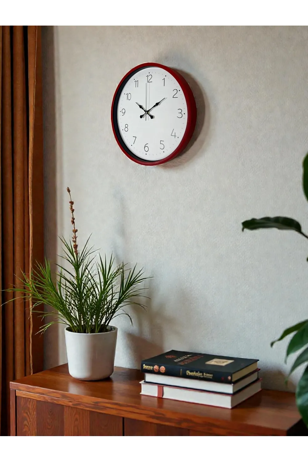 36 Cm Standart Kırmızı Duvar Saati