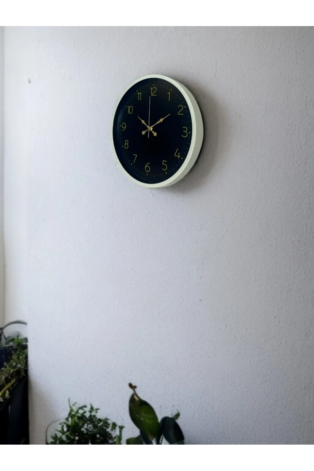 36 Cm Standart Krem Duvar Saati