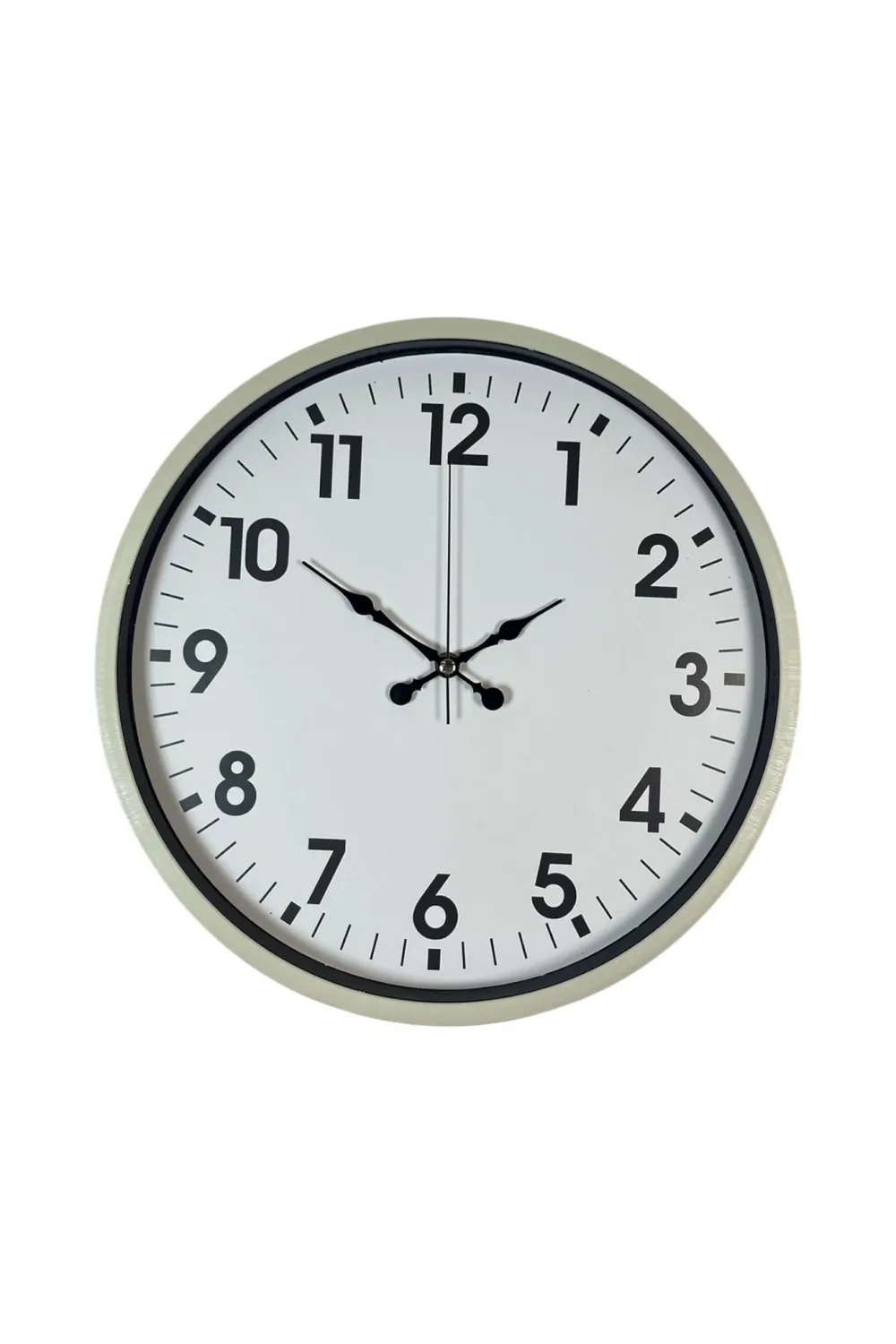 36 Cm Standart Krem Duvar Saati