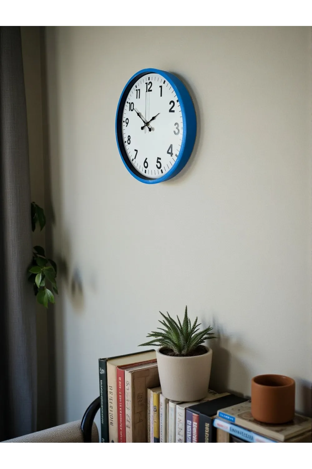36 Cm Standart Mavi Duvar Saati