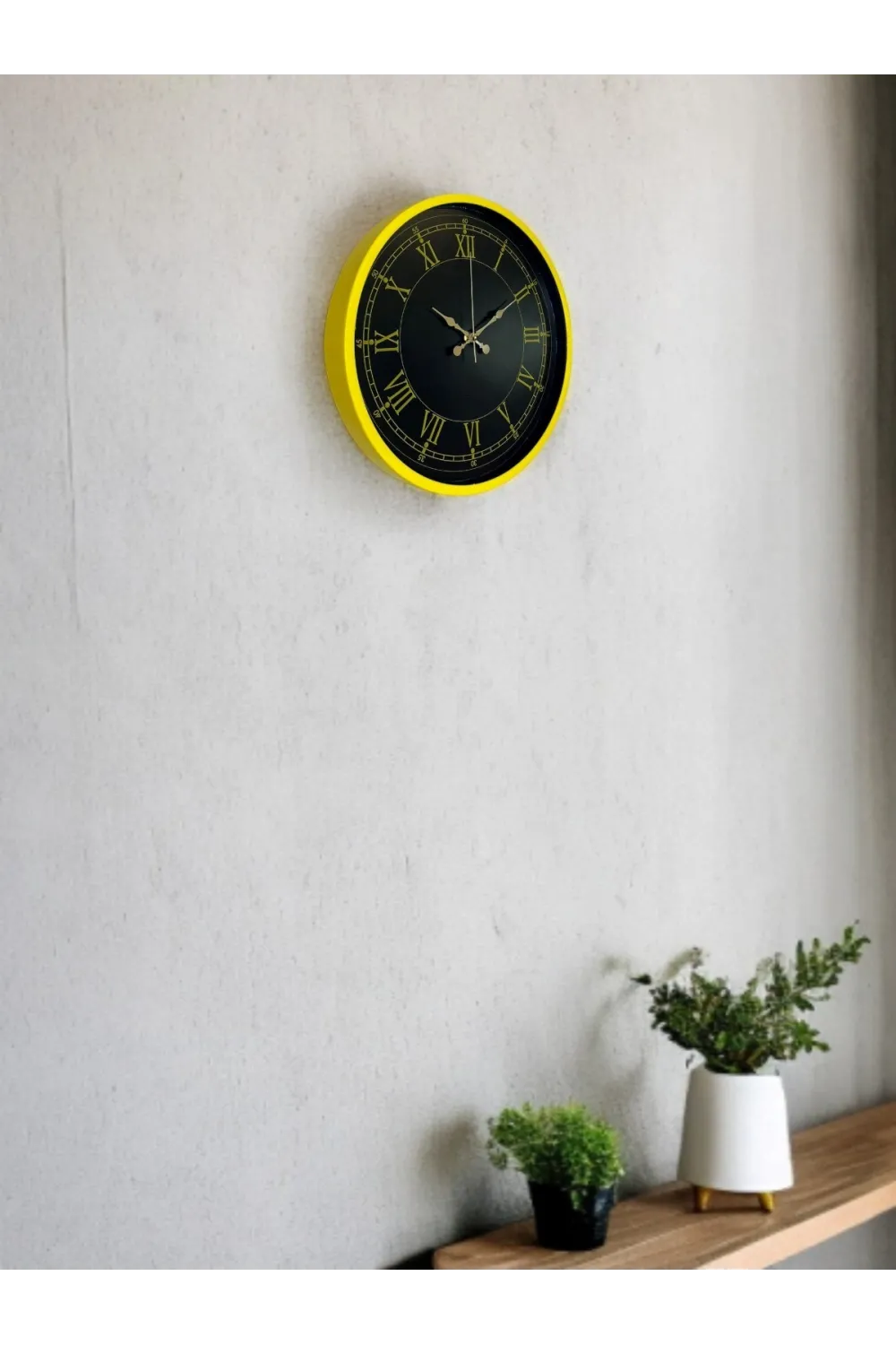 36 Cm Standart Sarı Duvar Saati
