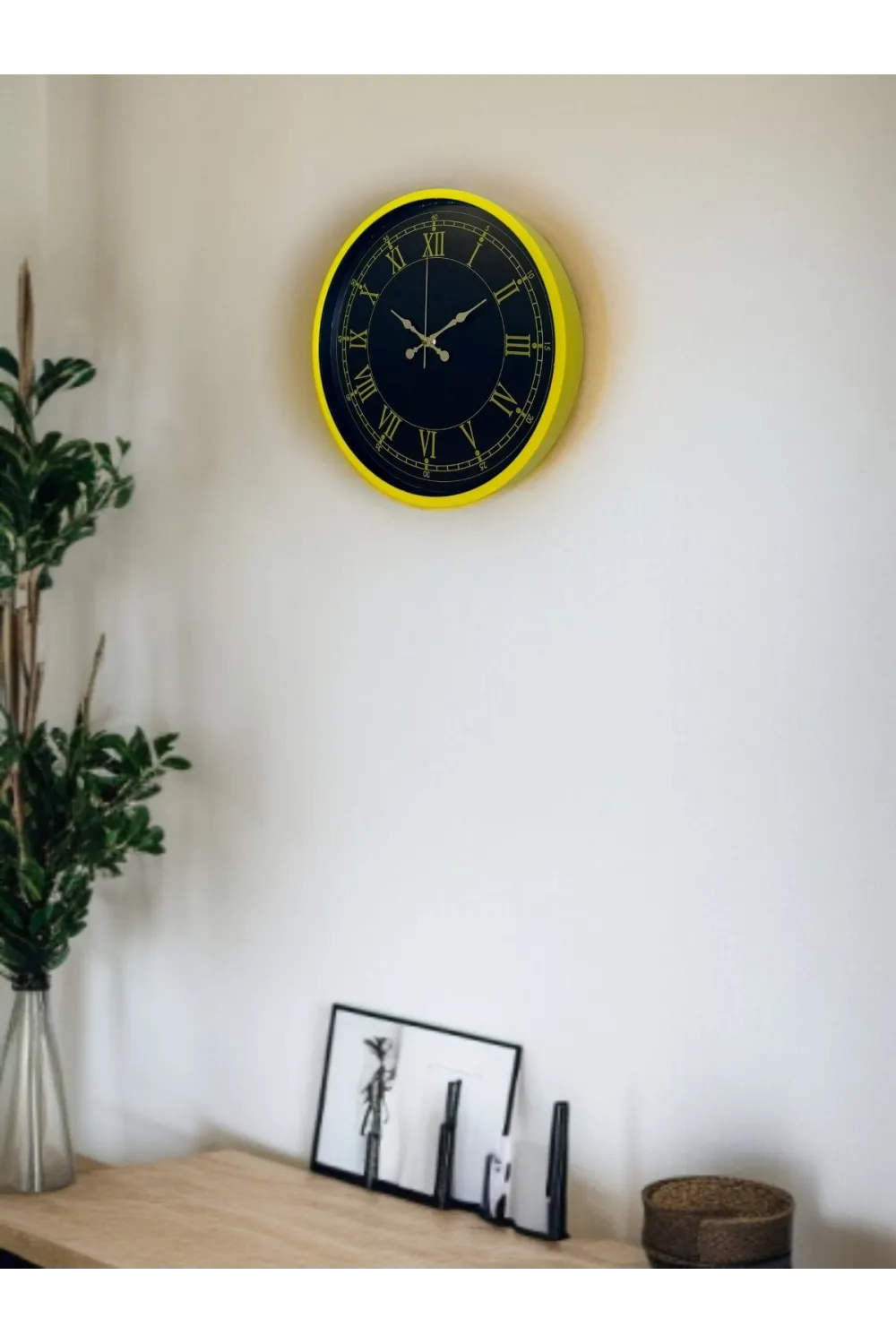 36 Cm Standart Sarı Duvar Saati