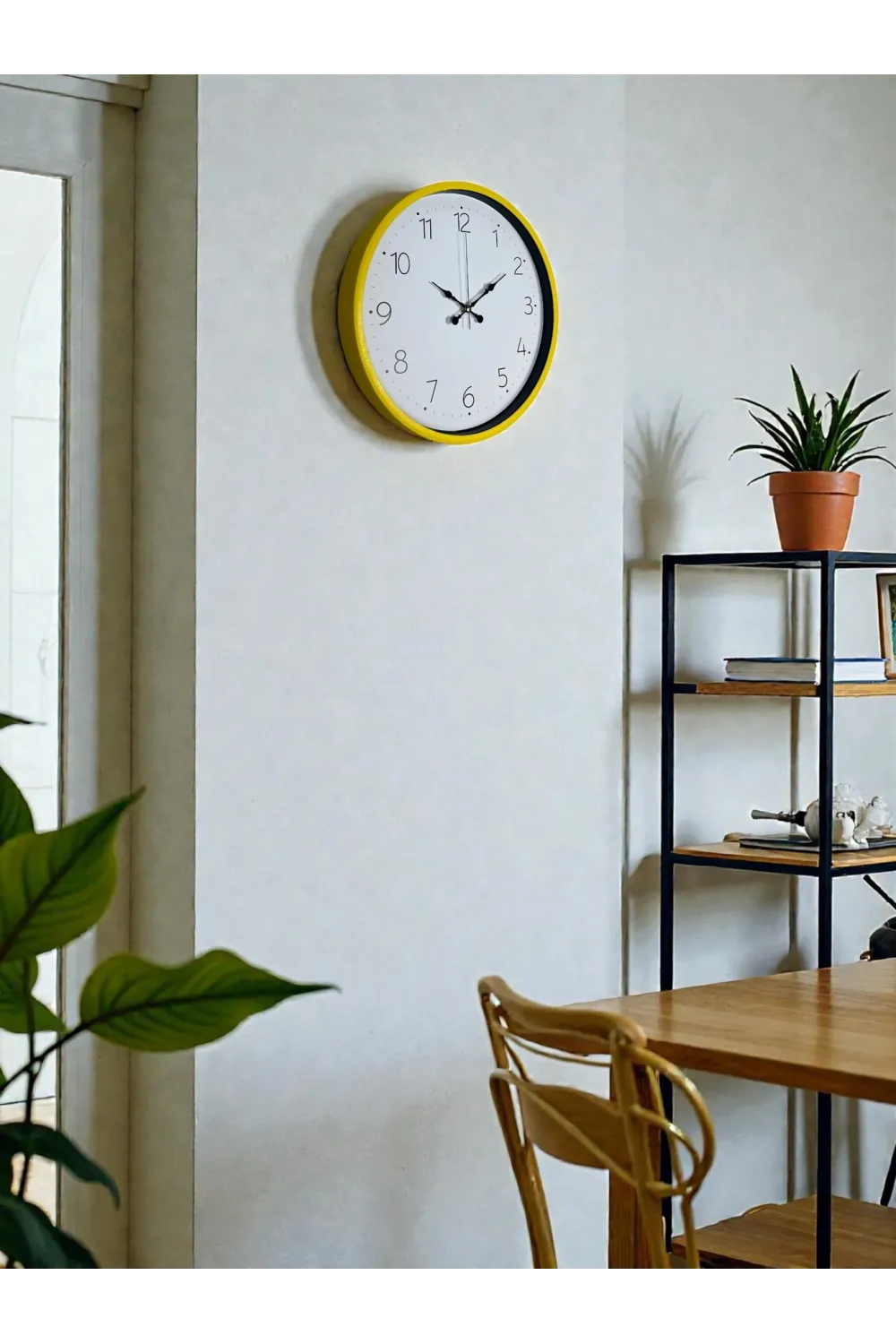 36 Cm Standart Sarı Duvar Saati
