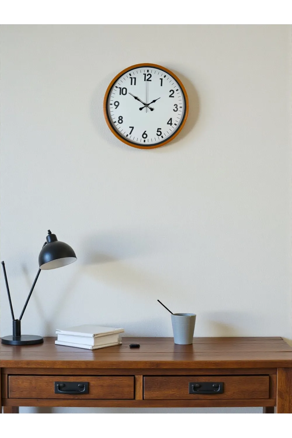 36 Cm Standart Turuncu Duvar Saati