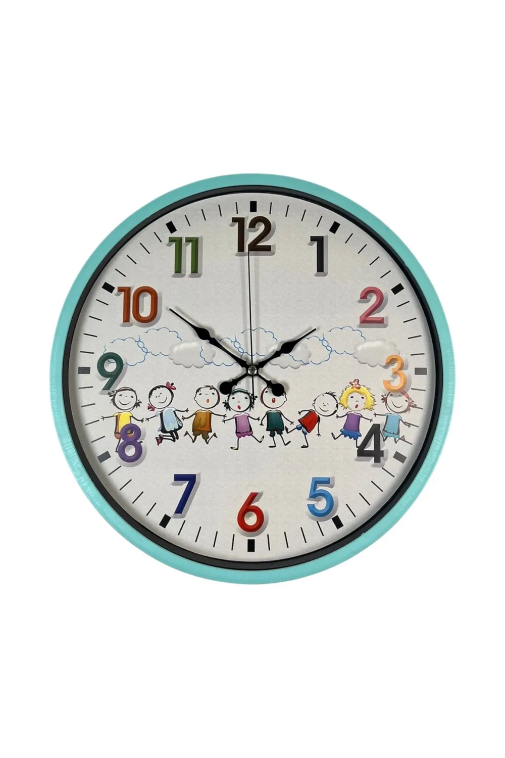 36 Cm Turkuaz Çocuk Odası Duvar Saati