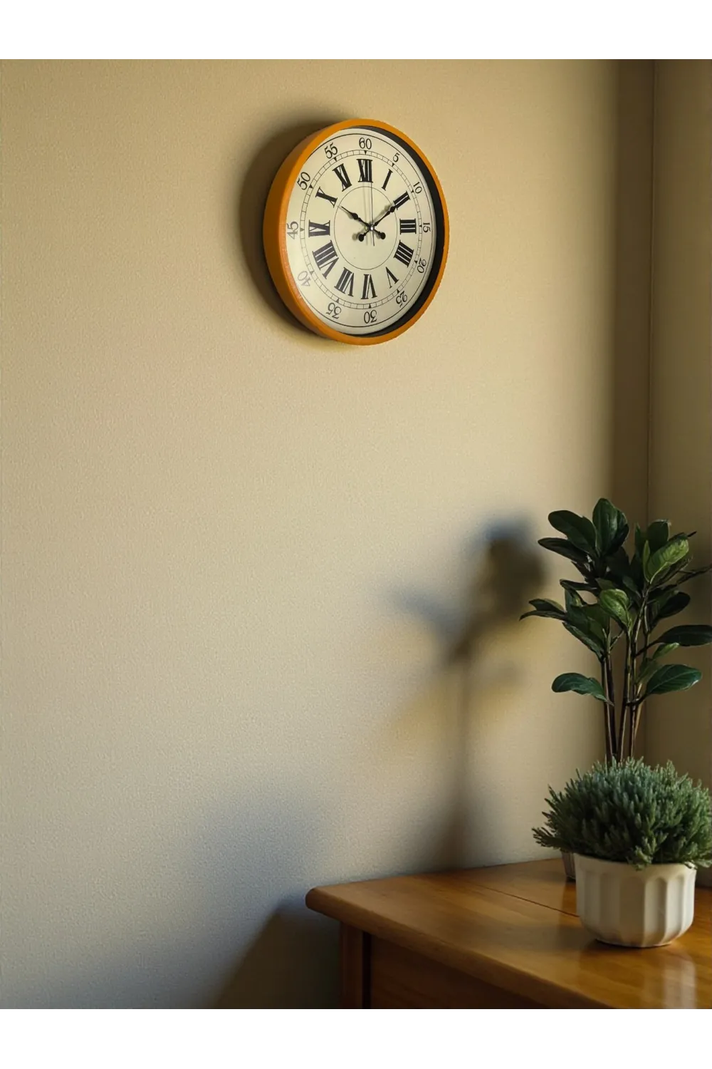 36 Cm Turuncu Nostalji Duvar Saati