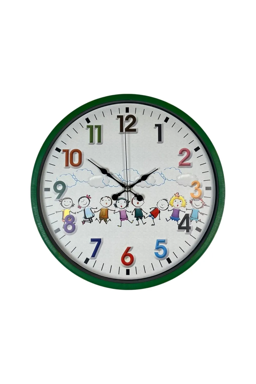 36 Cm Yeşil Çocuk Odası Duvar Saati