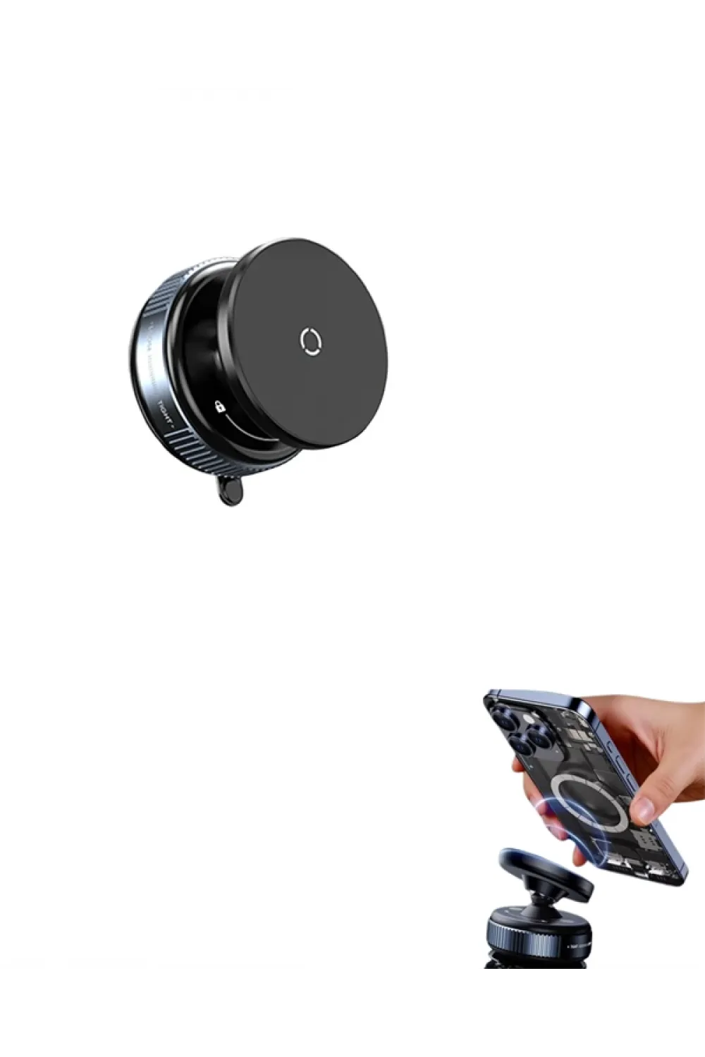 360° Ayarlanabilir Manyetik Araç Telefon Tutucu – Kompakt Ve Pratik Tasarım