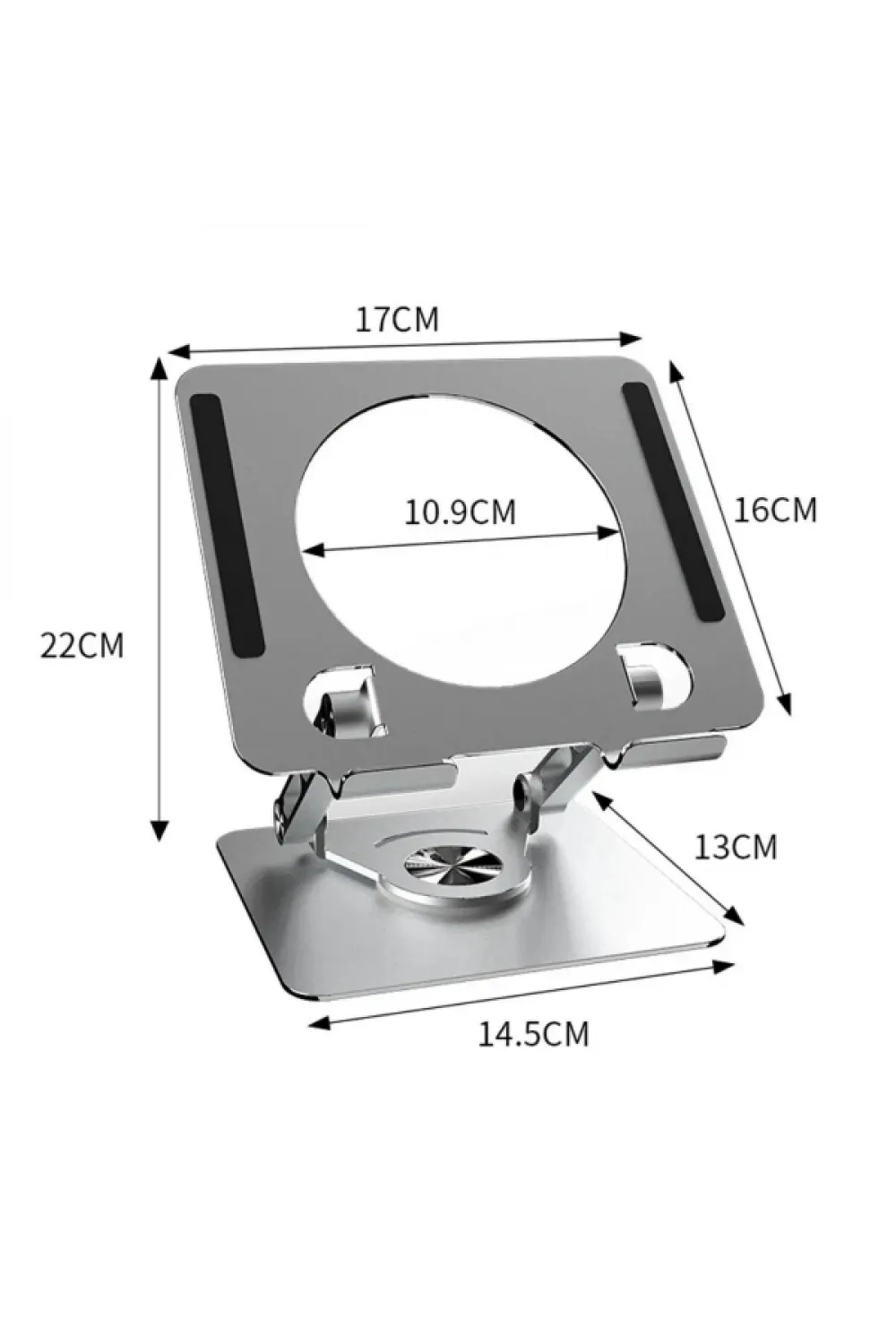 360 Derece Dönebilen Yükseltilmiş Masaüstü Ayarlanabilir Metal Tablet Standı
