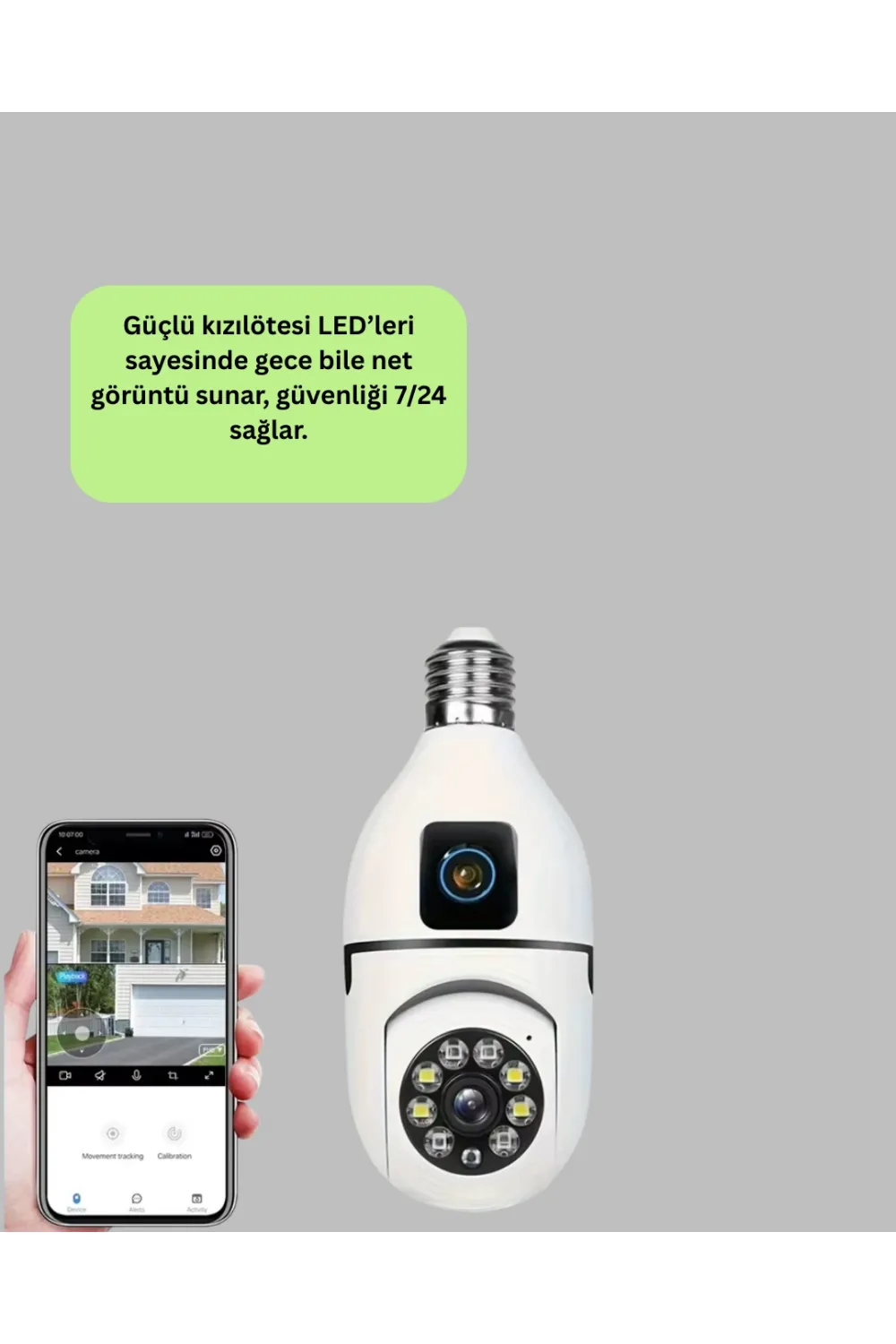 360 Derece Panoramik Wifi Kamera – Full Hd Ev Güvenlik Sistemi