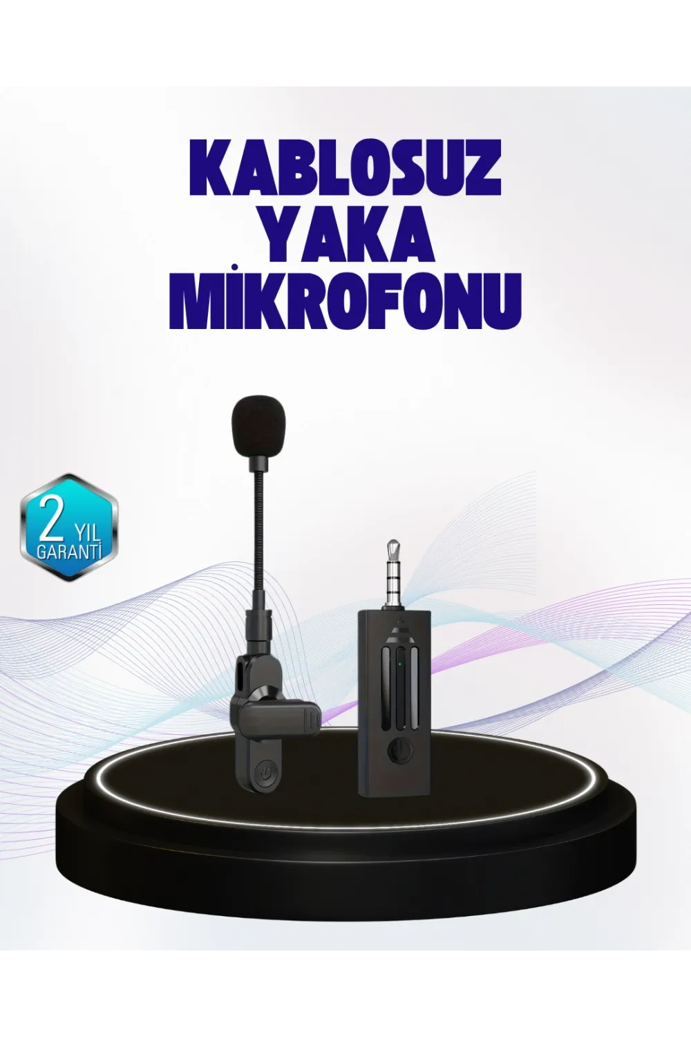 360 Derece Ses Algılamalı Type C Şarjlı Yaka Mikrofonu