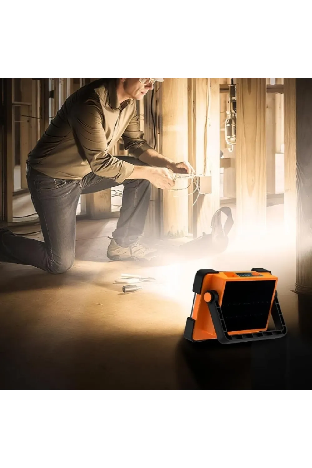 3600mAh Pil 4 Seviyeli Şarjlı Standlı LED