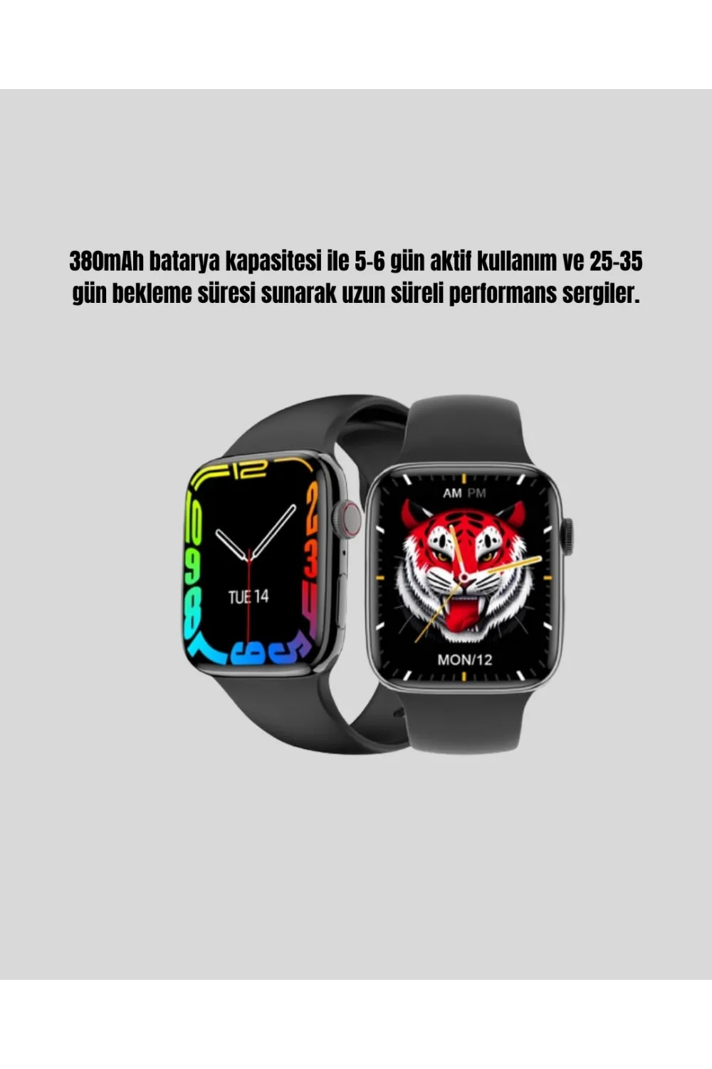 380mah Bataryalı Akıllı Saat – Arama, Bildirim, Aod Ekran Ve Uzun Pil Ömrü