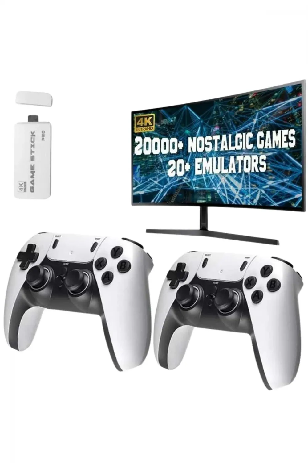 3d 4k Hd 2.4g Game Stick 4k Ultra Hd Oyun Konsolu Çift Kollu