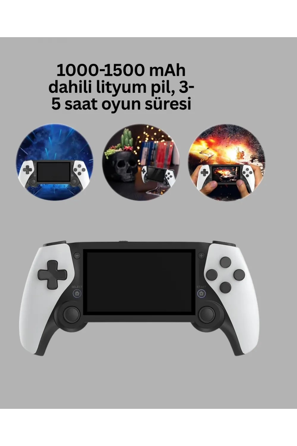 3d Ekranlı Mini Oyun Konsolu + Multimedya