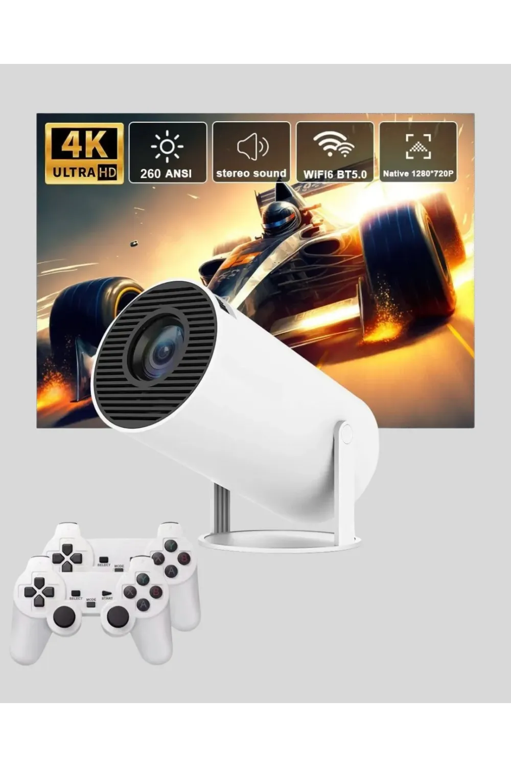 3d Oyun Destekli Kablosuz Ev Sinema Projeksiyon Cihazı