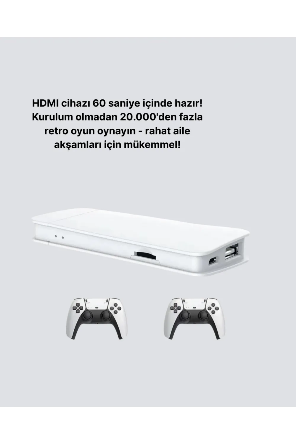 3d Ve 4k Görüntü Kaliteli Çok Oyunculu Retro Oyun Konsolu