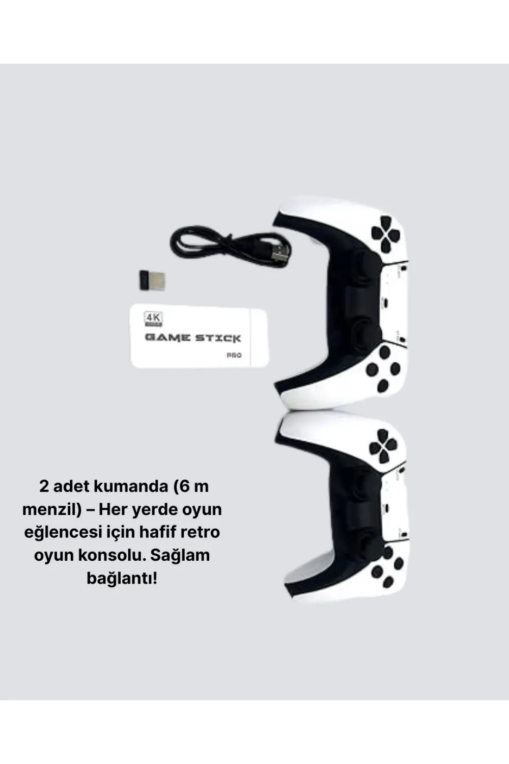 3d Ve 4k Görüntü Kaliteli Çok Oyunculu Retro Oyun Konsolu