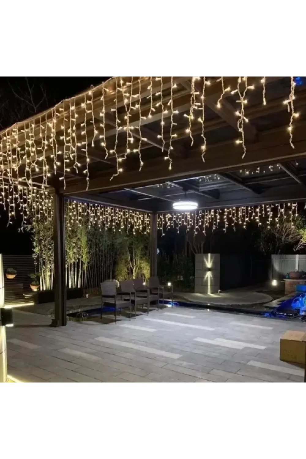 3m 100 LED Çakarlı IP65 Dış Mekan Saçak Perde