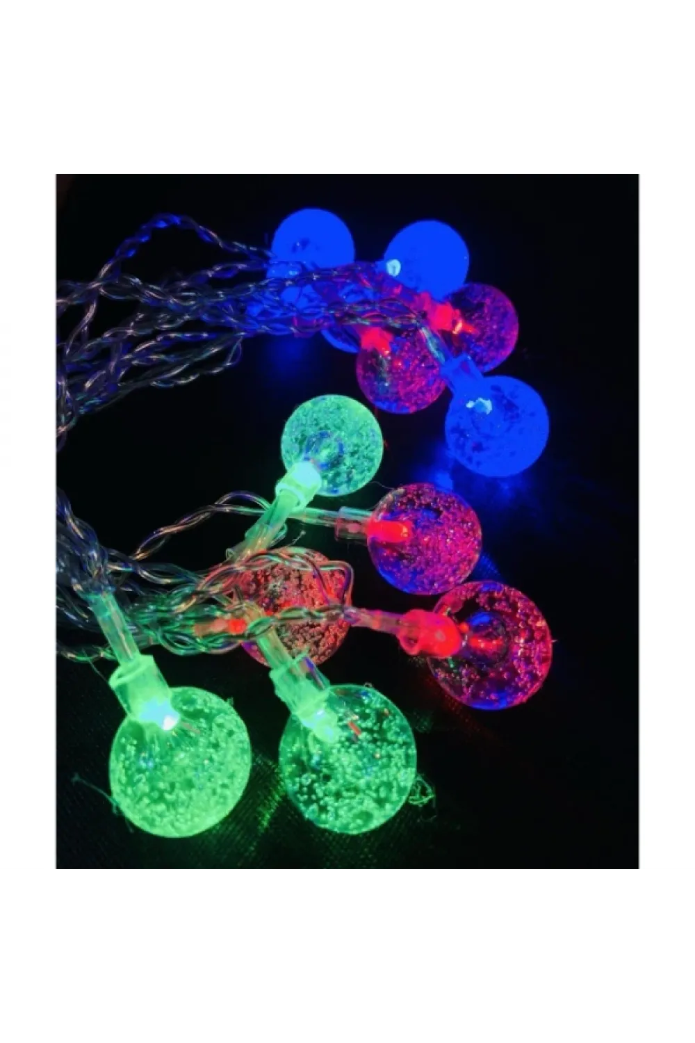 3m 20 Led Kristal Top RGB Pilli
