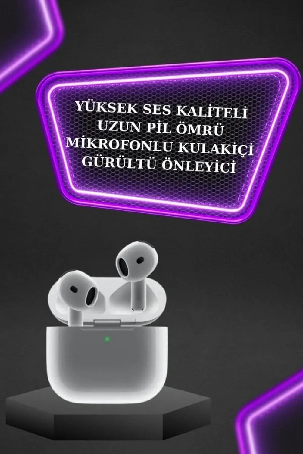 3.nesil Tws Bluetooth Kulaklık Bluetooth Bağlantılı Akıllı Saat Amoled Ekran Plastik Hasır Kordon