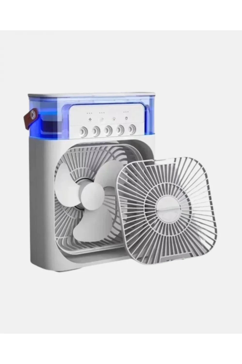 3’ü 1 Arada Mini Klima Fan Usb Şarjlı, 7 Renk Gece Lambalı Ve Nemlendirici
