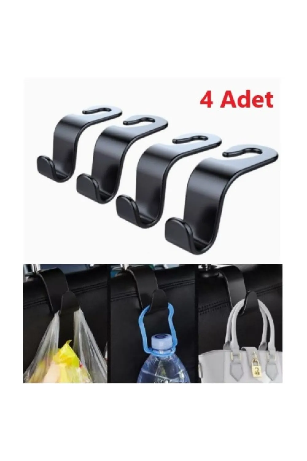 4  Adet Araba Koltuk Arkası Askı