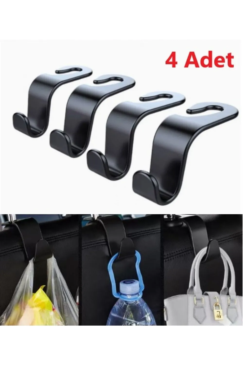 4  Adet Araba Koltuk Arkası Askı