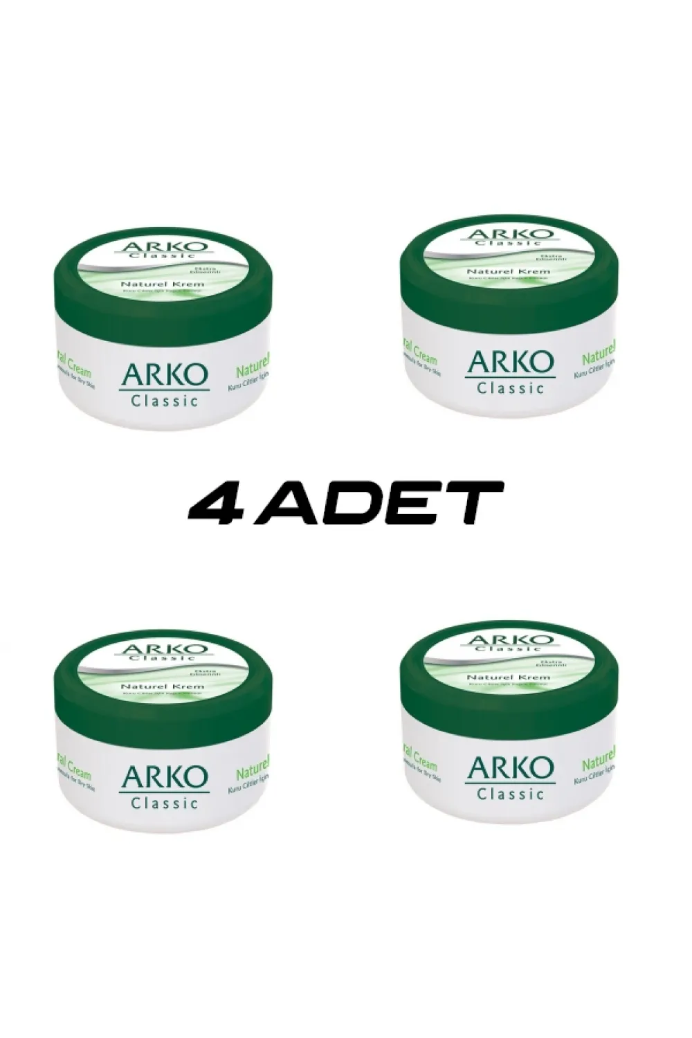 4 Adet Arko Classic Naturel El Kremi 150ml