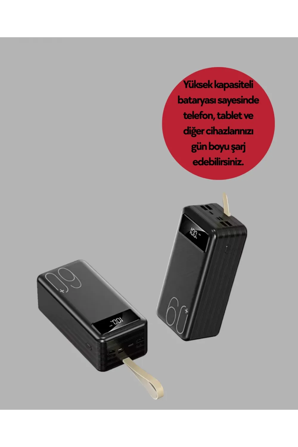 4 Çıkışlı Hızlı Şarj Destekli Powerbank