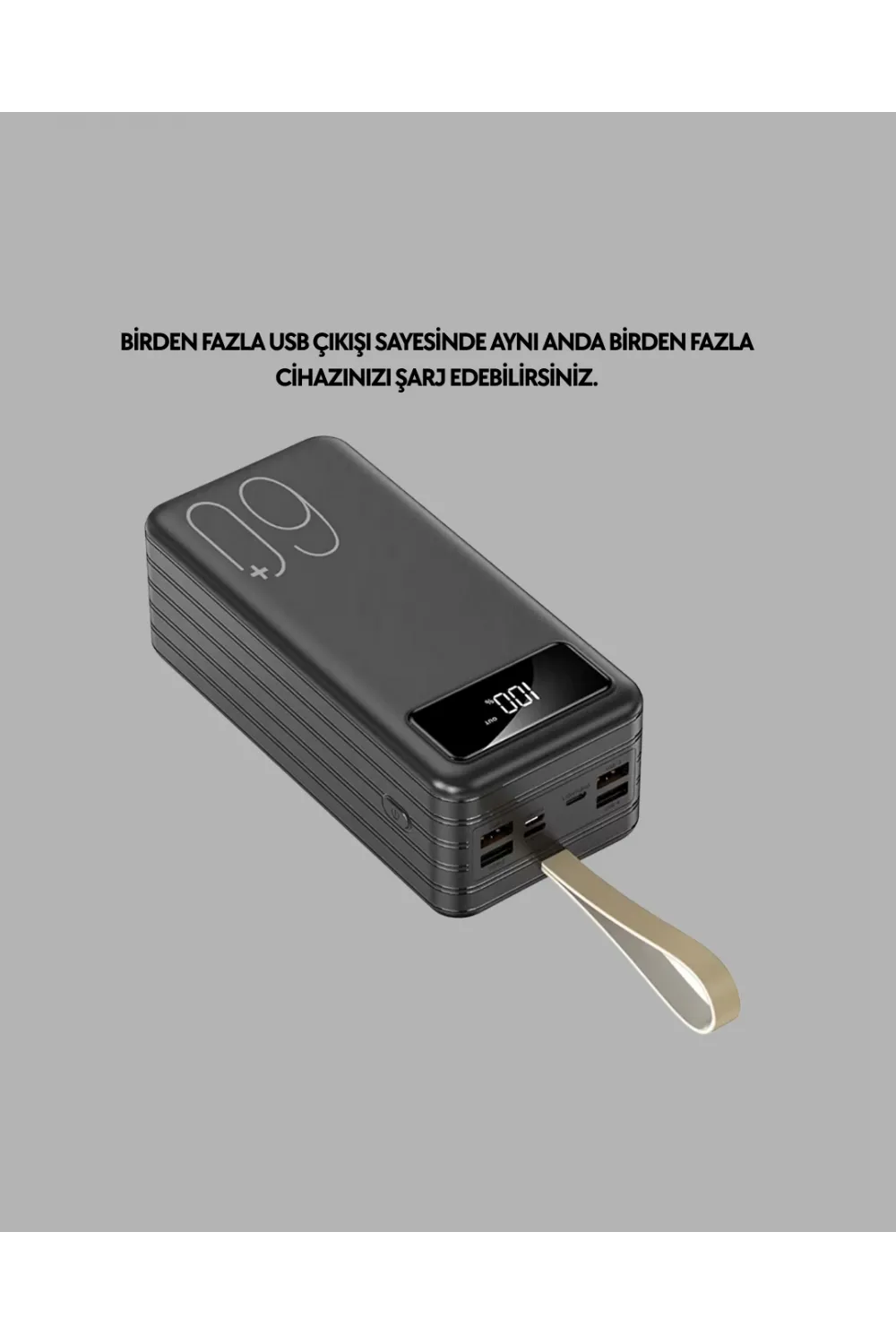 4 Çıkışlı Hızlı Şarj Destekli Powerbank