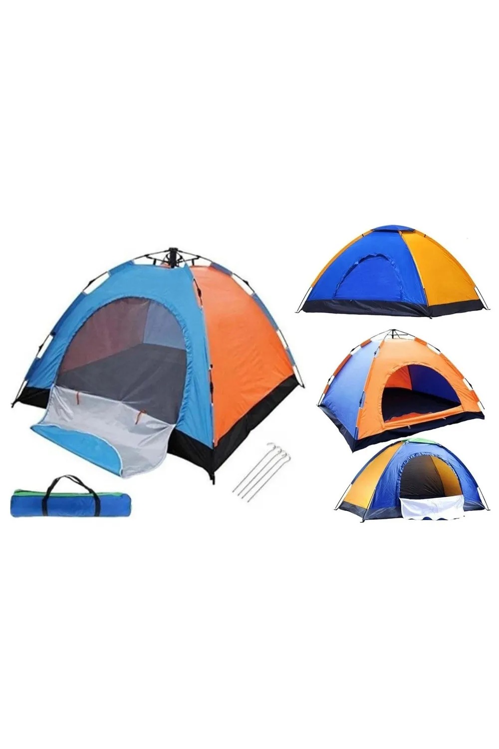 4 Kişilik Otomatik Kurulumlu Çadır 2 x 2 x 1.35 M